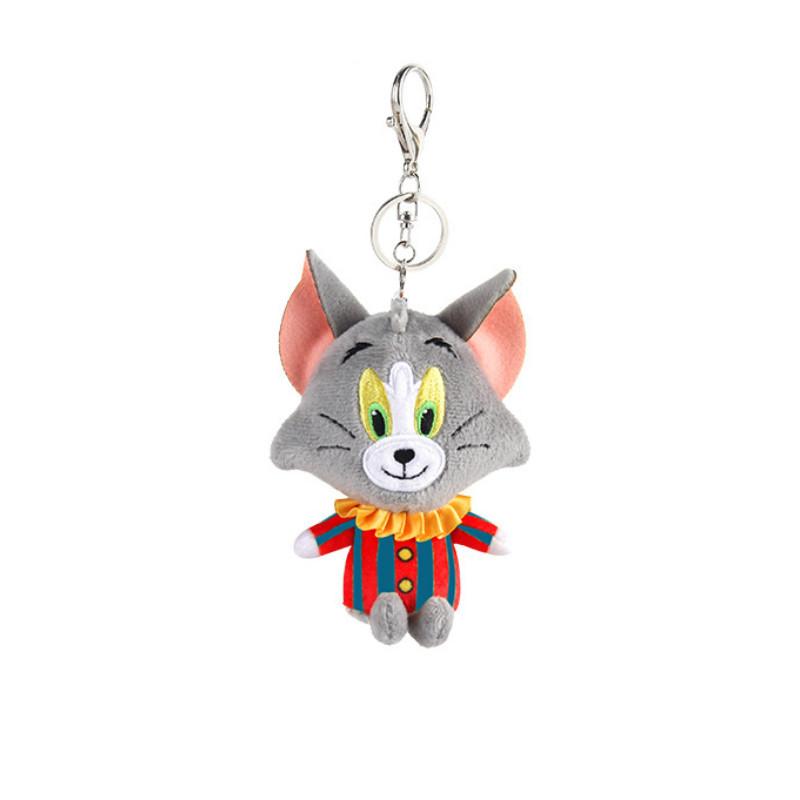 

Authentic Tom And Jerry Plush Toy Keychain Cute Stuffed Doll Animal Pendant Tom Circus