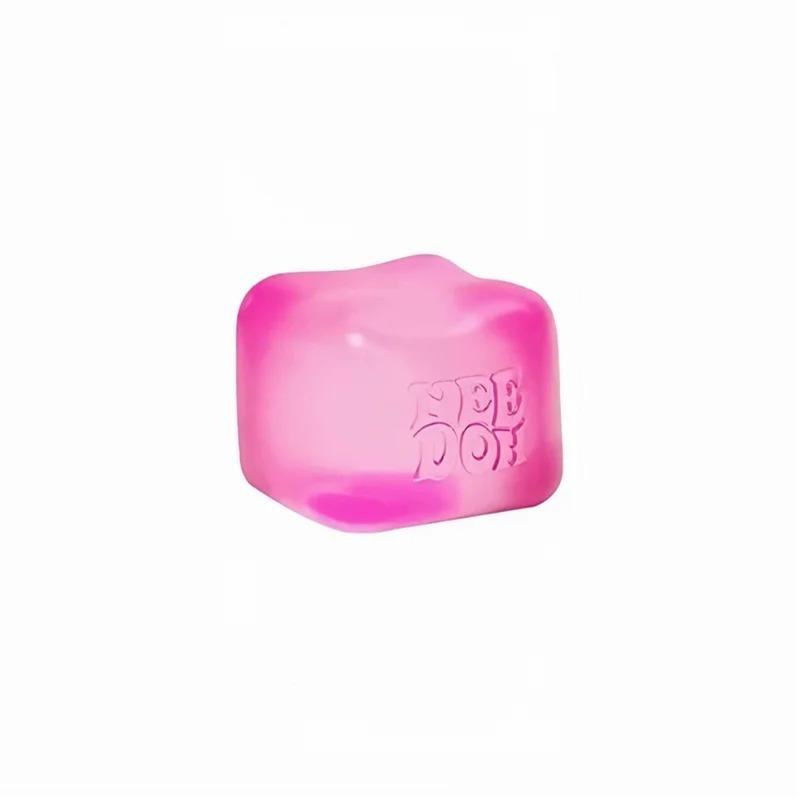 NeeDoh Fuzz Relief Jouet Fidget Fleur Sourire Doux Jouet Anti-Stress Méduse Squish Modélisation Imperméable Jouet Sensoriel Cadeau