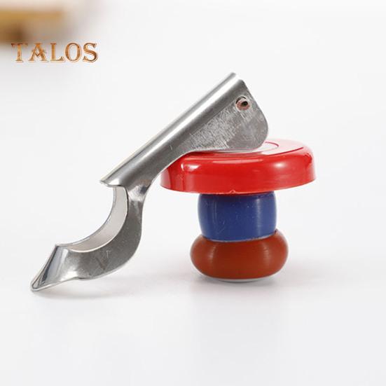 Wine Bottle Stopper Leak-proof Wine Stopper Push-type Design Silicone Wine Bottle Sealer for Home Kitchen