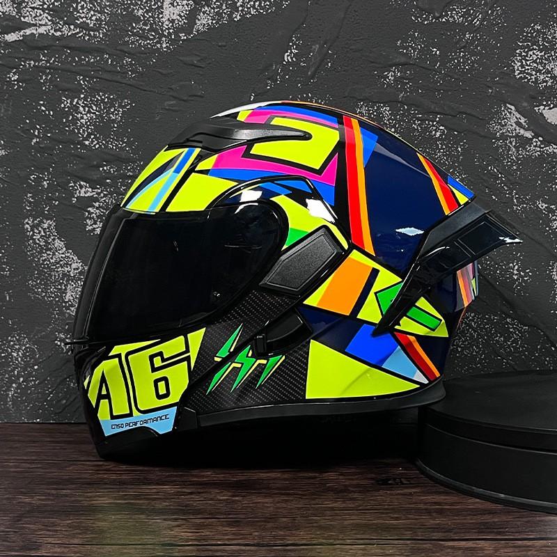 JIEKAI Flip-Up Motorcycle Helmet Women Couples Dual Lens Full Face Scooter Riding ABS Material
