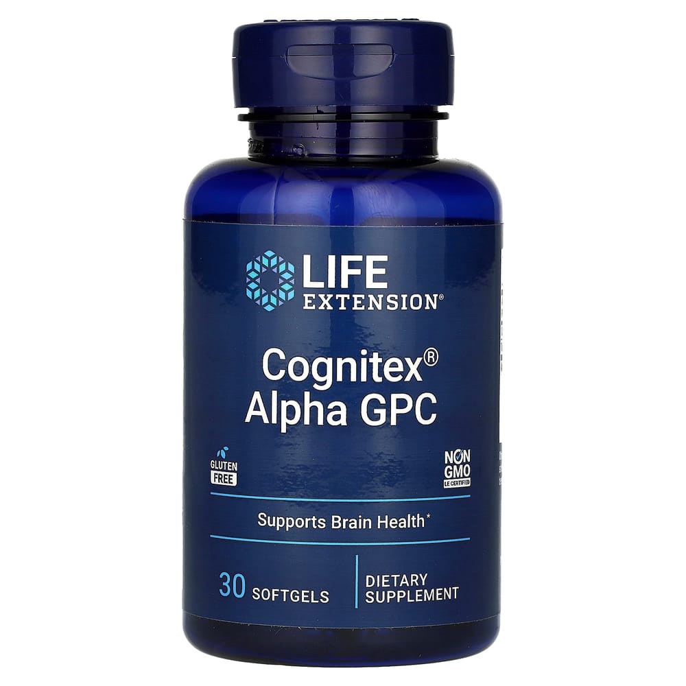 

Life Extension Cognitex Alpha-GPC Softgels, 30 Count 30 pcs - 1 ea