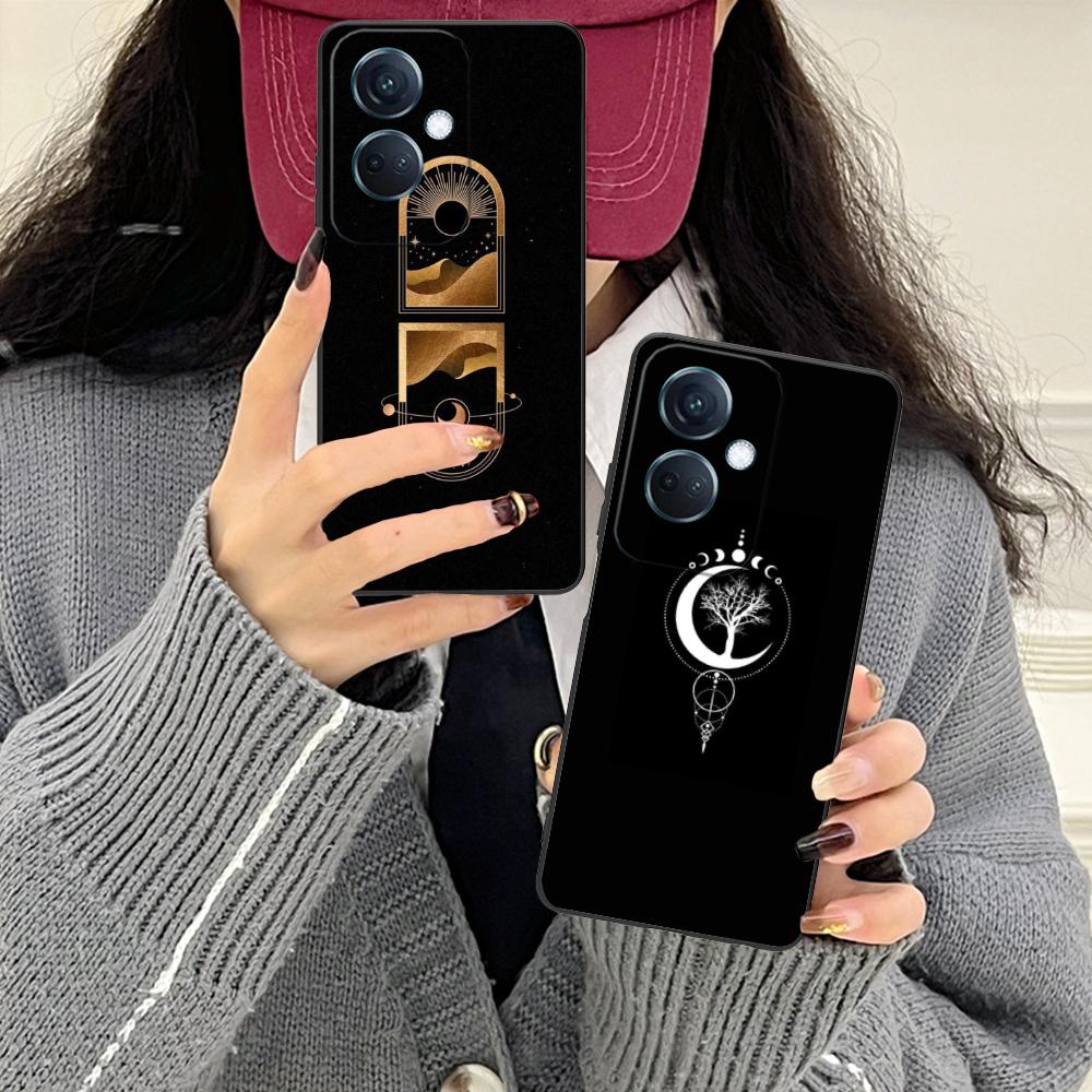 Sun Moon Mobile Cell Phone Case for OPPO Find X9 X8 X7 X6 X5 X3 X2 Plus s Pro Ultra Lite Colorful Printing Cover Luxury Pretty