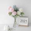 Dandelion Hydrangea & Chrysanthemum Artificial Flowers, 2-Head Ping Pong Wedding Decoration and Photography Props