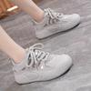 2026 Summer Women Casual Sandals Korean Designer Surface Hollow Breathable Woman Flat Shoes Outdoor Lace-up Sneakers Zapatos2026