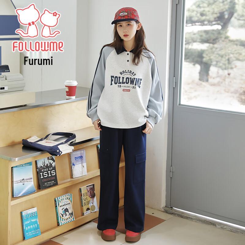 Fulamei Girls  Casual Sweatshirt & Pants Set 150