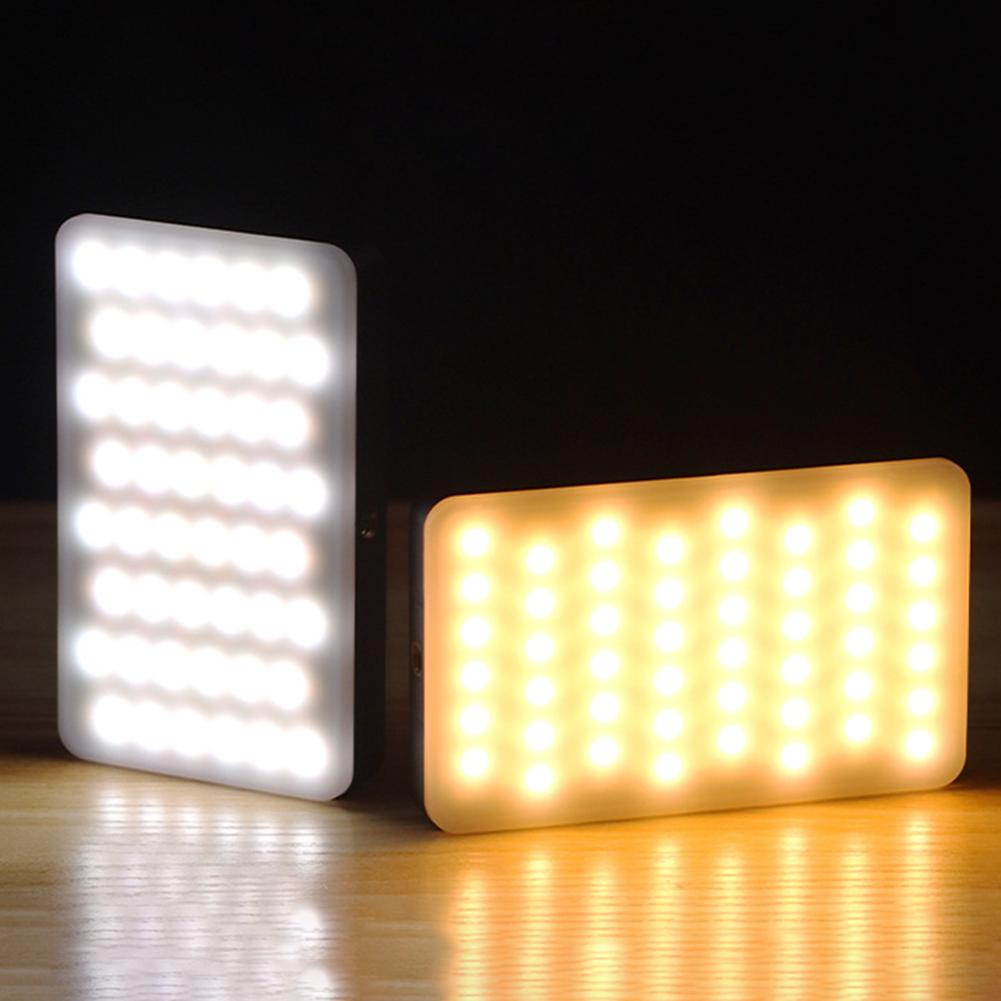 Multi-Color LED Camera Light for Video Recording and Streaming with 2000mAh Battery and 96 LED Beads LED Camera Fill Light