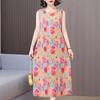 Elegant Sleeveless Dresses for Women Clothes Loose Plus Size Vintage Summer Long Dress