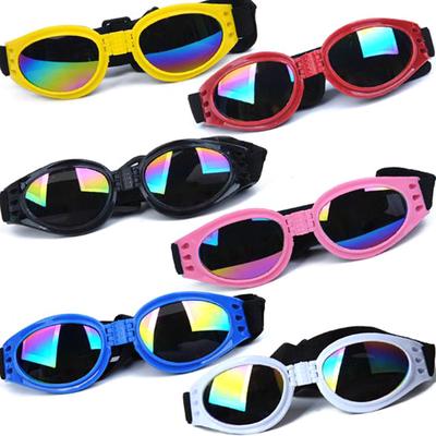 6 Farben faltbare Hundebillenbrille für kleine und mittelgroße Hunde, Haustierbrille, Haustier-Brillen, wasserdichte Hundeschutzbrille, UV-Sonnenbrille