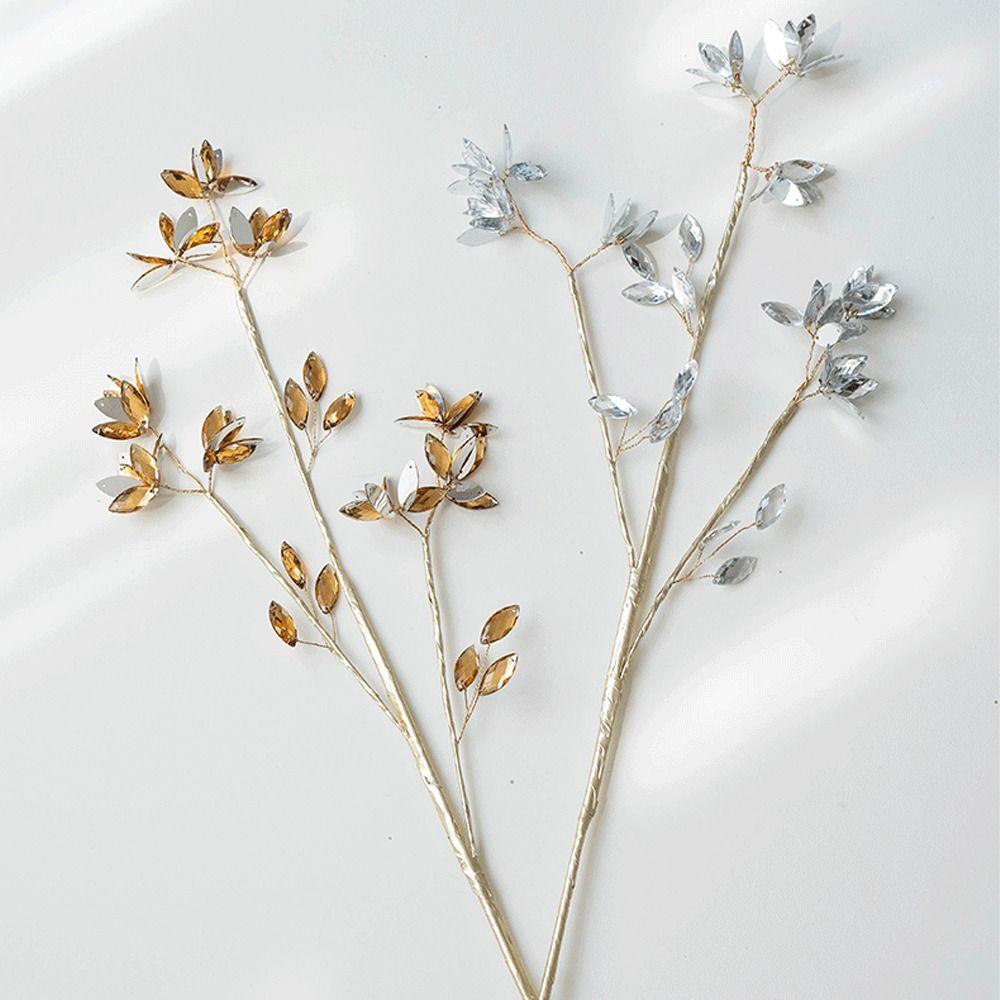 Transparent Simulated Christmas Crystal Stem Acrylic Christmas Tree Decorations  New Year Decor