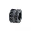 10 Pcs/lot Double Rows Zircon Micro Inlaid Accessories Bracelet Hand Chain Necklace DIY Spacers Beads for Jewelry Making