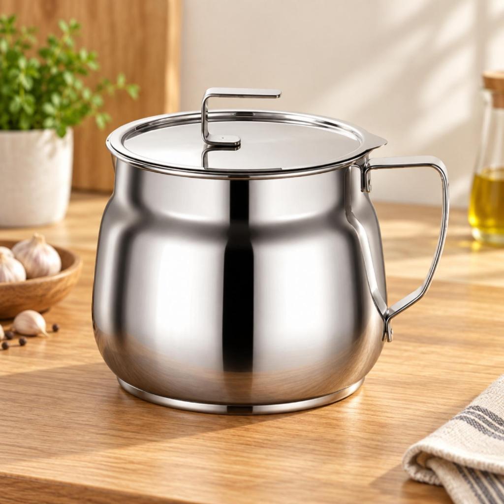 Oil Jar Heat Resistant Separator Dishwasher Safe