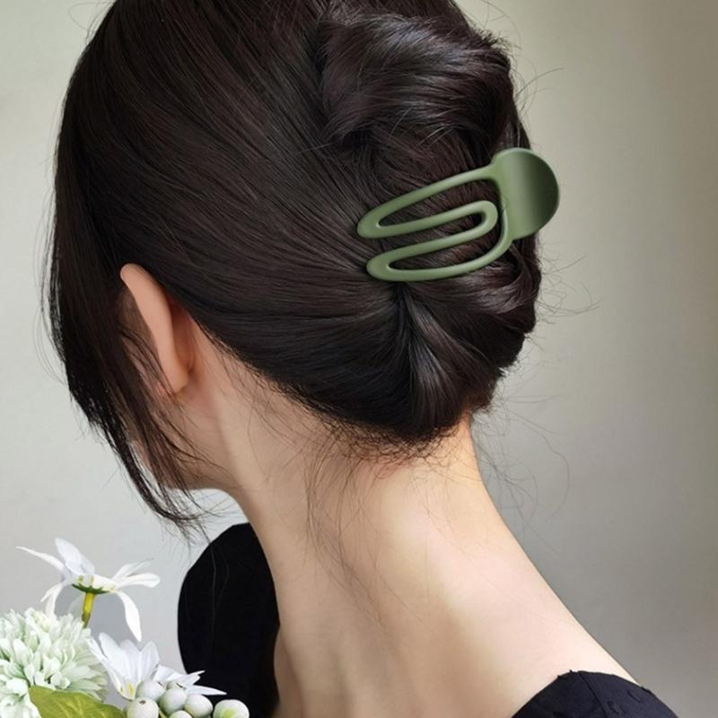 3PCS Matte Hair Clamp Strong Grip Barrettes Large Hair Claw Clip For Women Girl Thin Fine Hair Styling Accessories
