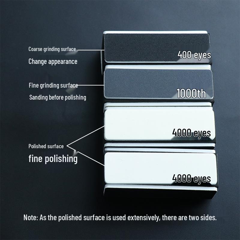 Four-Sided Mirror Polishing Block for Leather, Metal, and Wood Edges