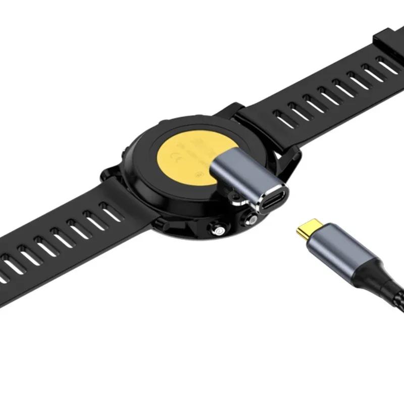 Konektor adaptéru nabíječky USB typu C/Micro/IOS na 4piny pro hodinky Garmin Fenix 7/6/5/7X/6X/5X/ Venu 2 plus Převodník nabíjení