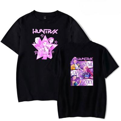 Devil Hunter Series Letter Print Summer Loose Comfortable Fashionable Soft Breathable Women's T-shirt