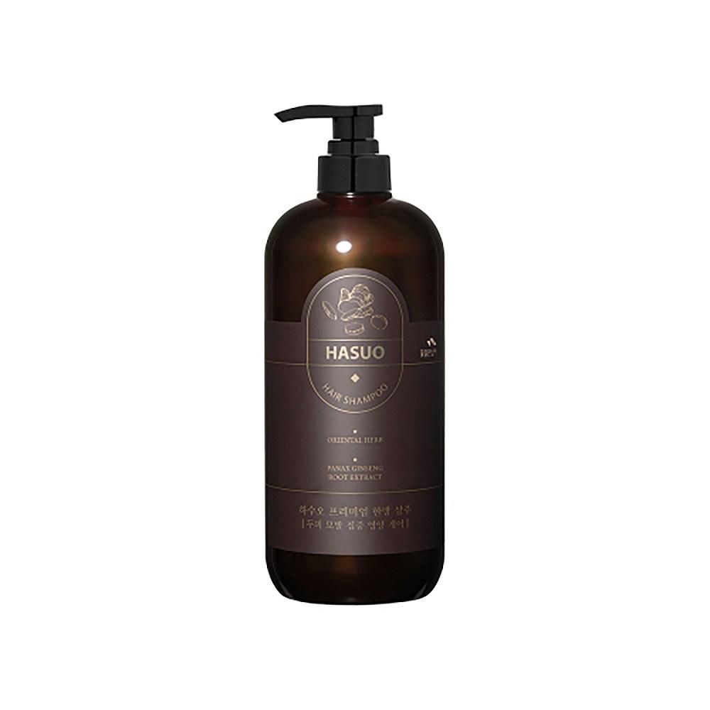 Man Holding Flowers Hasuo Herbal Shampoo 1000ml 1L 1 pcs