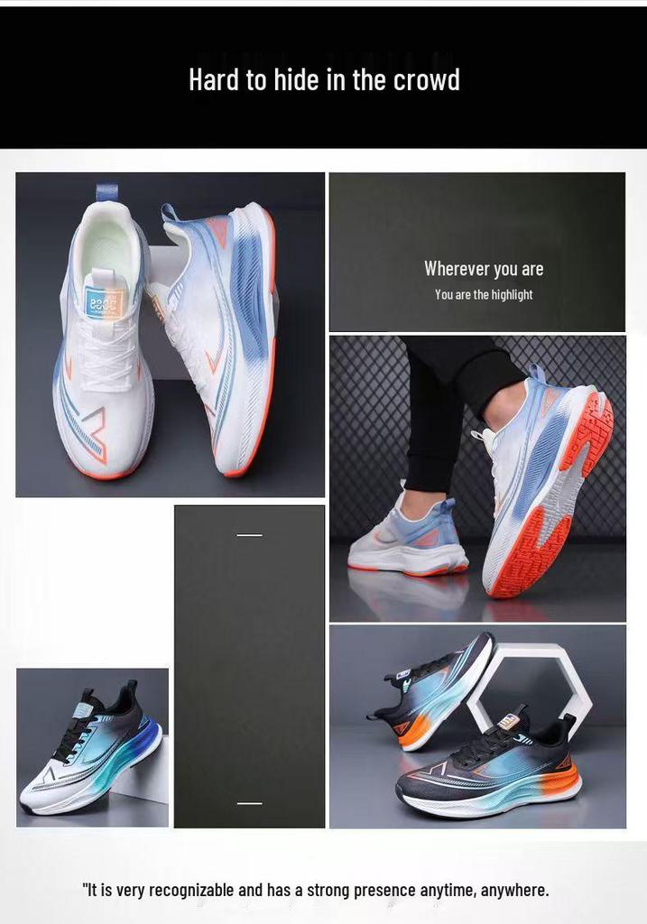 2025 Spring Men's Breathable Fishnet Running Shoes - Lightweight, Fashionable, Versatile, Outdoor Trendy Sports Footwear