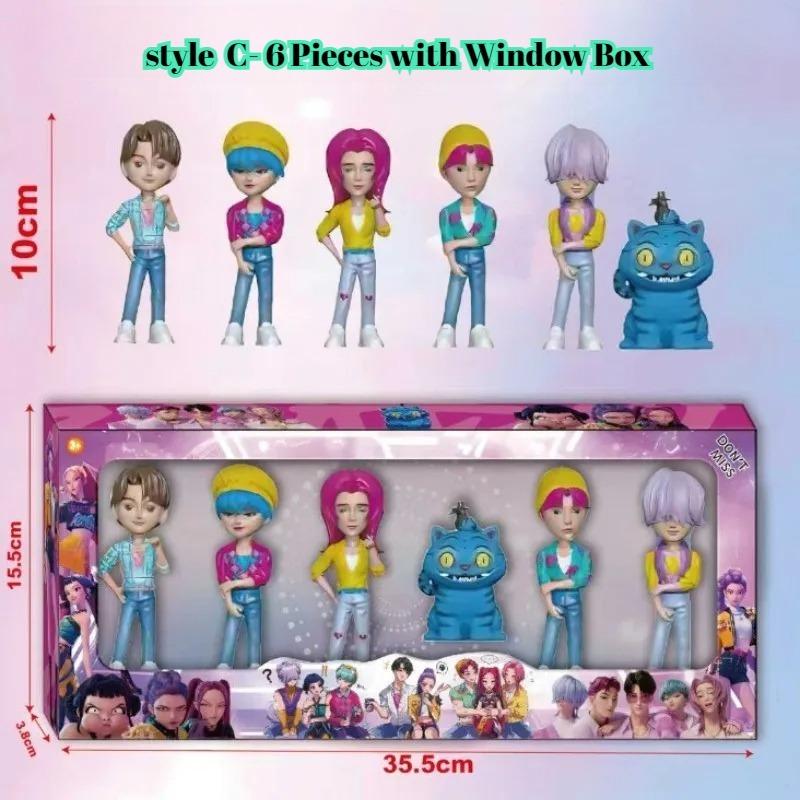 Demon Hunters Anime Kpop Figure Model Toy Cartoon Gaming Peripherals Desk Decoration Collection Figures Model Toy for Kid Gift