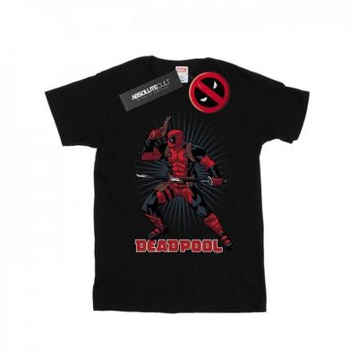 Mens Deadpool Gun Sword Burst T-Shirt