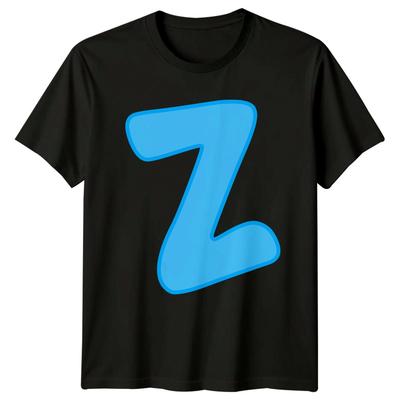 Letter Z Alphabet Initial Unisexs TShirt Unisexs Tee Graphic Unisex Top