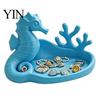 Seahorse Jewelry Dish Coral Tray, 3D Printed Ocean Themed Ring Earring Gift for Lovers Holder, Decorative Trinket Vanity Table Desktop Storage