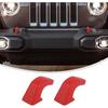 Linskip Tow Hook Covers for 2007-2026 Jeep Wrangler 4XE JL JK & Gladiator JT (Sport Willys Sahara Rubicon) - Rubber Sleeve Protectors for Front