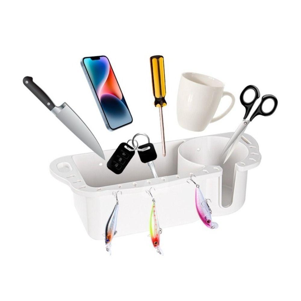 

Fishing Cup Holder Pontoon Drink Box Multifunction Marine Storage Box Boat чорний
