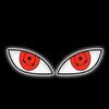 14.5cm Moto Reflective Eye Stickers PVC Motorcycle Helmet Decals New Safety Warning
