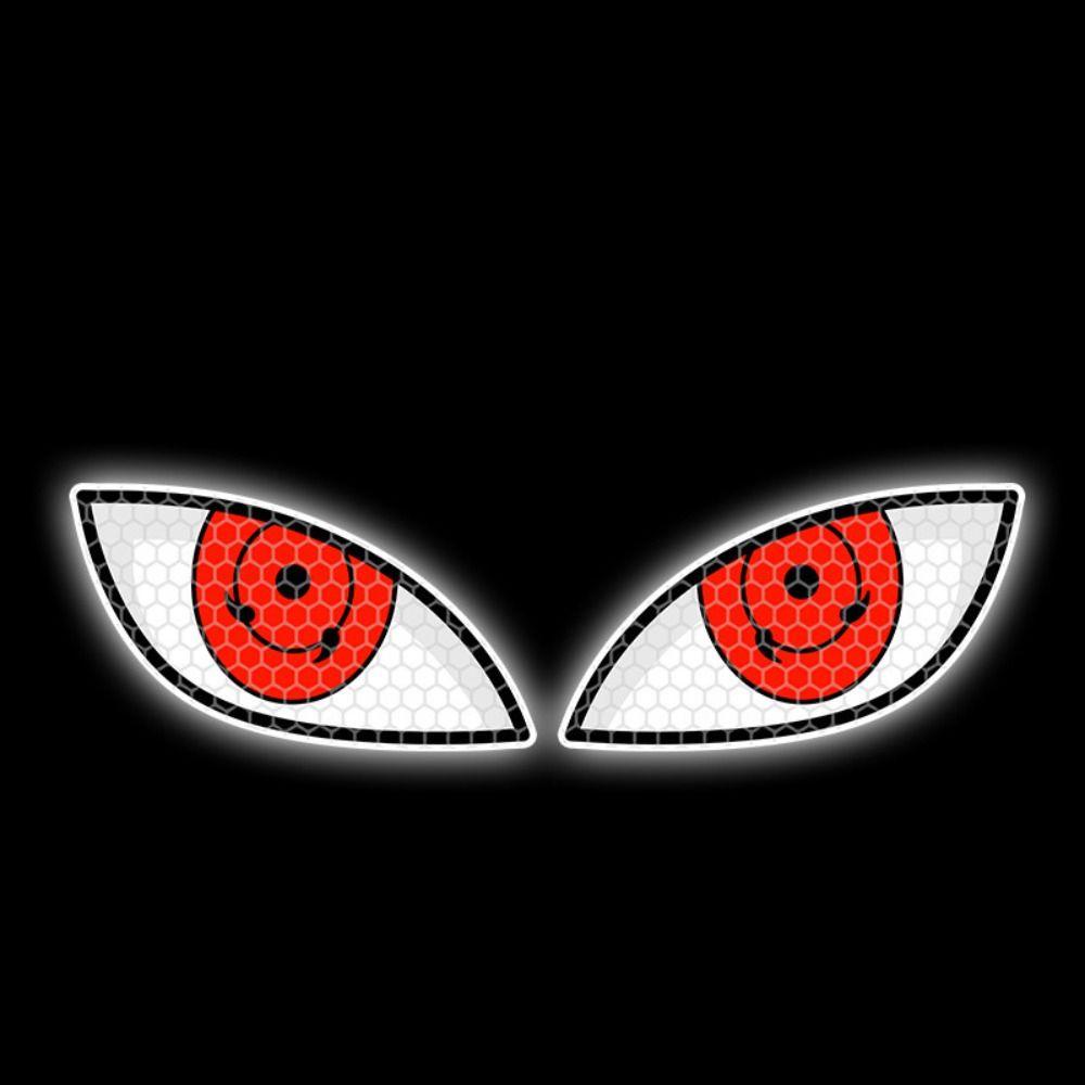 14.5cm Moto Reflective Eye Stickers PVC Motorcycle Helmet Decals New Safety Warning
