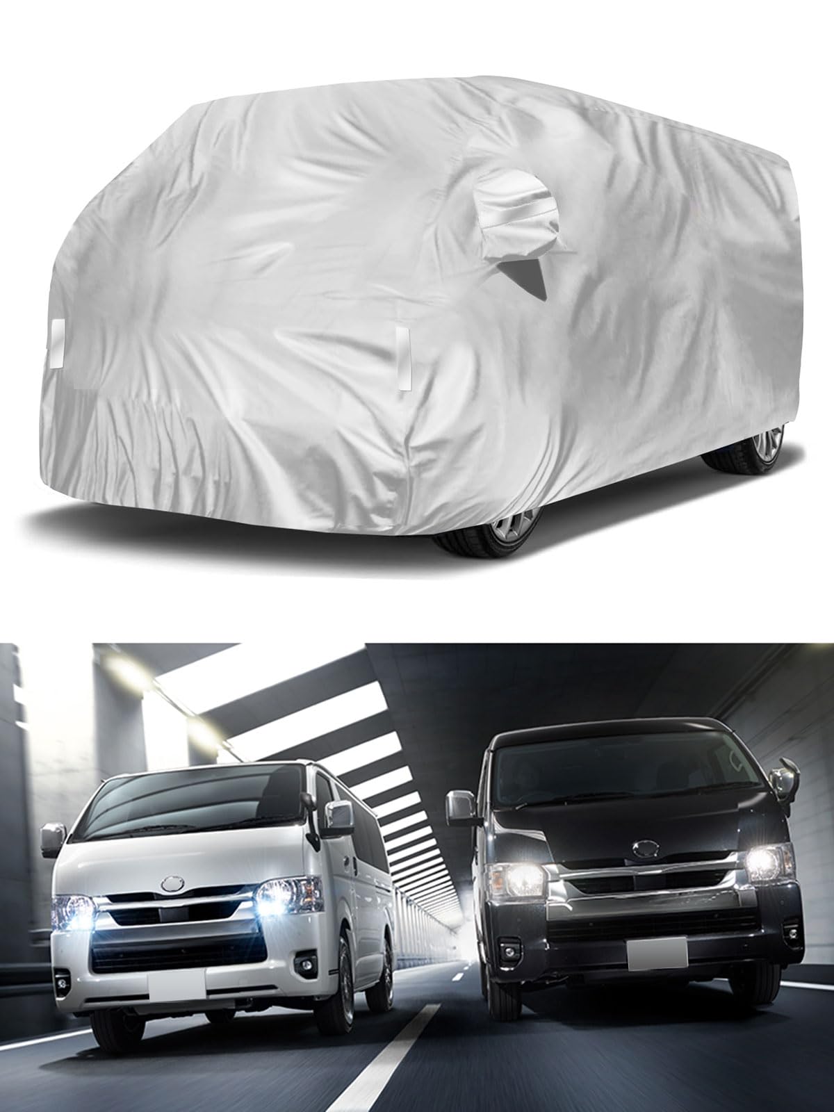 

Toyota Hiace Car Cover Narrow UV Interior Thick Material Japanese Product with (Standard Body/Standard Roof, Body) - Waterproof, Protection,