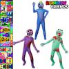 Colorful Roblox Rainbow Friends Cosplay Costume Jumpsuit For Kids And Adults