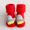 Christmas Infant Non-Slip Cotton Socks: Thick Terry Fruit Doll Design for Newborns
