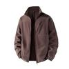 Erkek Polar Ceket Sonbahar Kış Termal Dik Yaka Ceket Outdoor Günlük Spor Giyim