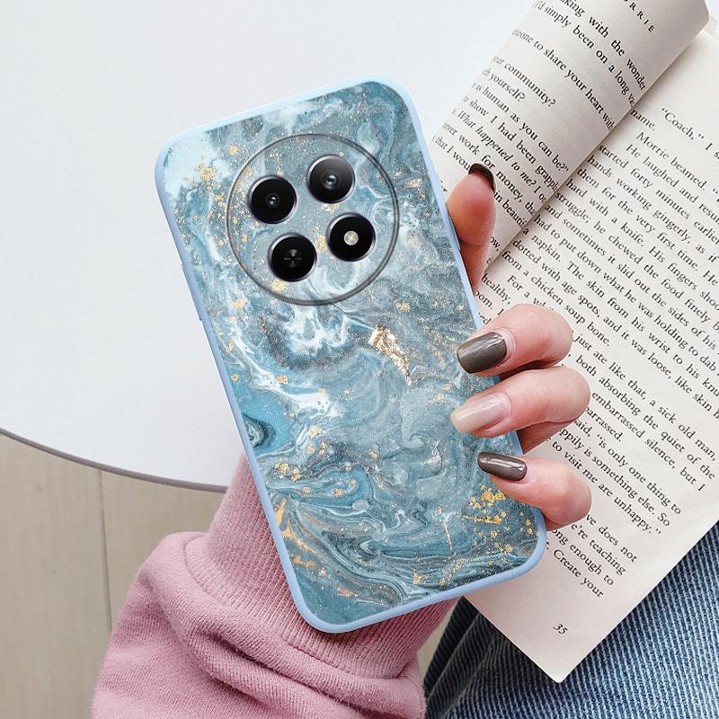Luxury Case For Redmi 14C 4G 14R 5G A4 Note 14 Pro 5G Poco C75 Fundas Marble Art Pattern Soft TPU Protection Cover Shockproof