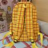 Plaid Schoolbag Women's Lightweight Backpack