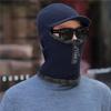 Herren Strickmützen Wolle Winter Reißverschluss Verdickt Plüsch Einteiler Mütze Kragen Set Kappe Outdoor Radfahren Nackenschutz für Männer