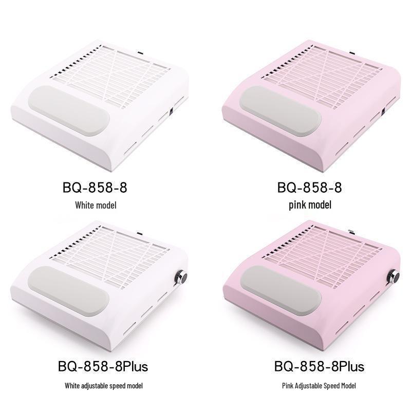 Adjustable Speed 80W Japanese Style Nail Vacuum Cleaner with Filter and Hand Pad