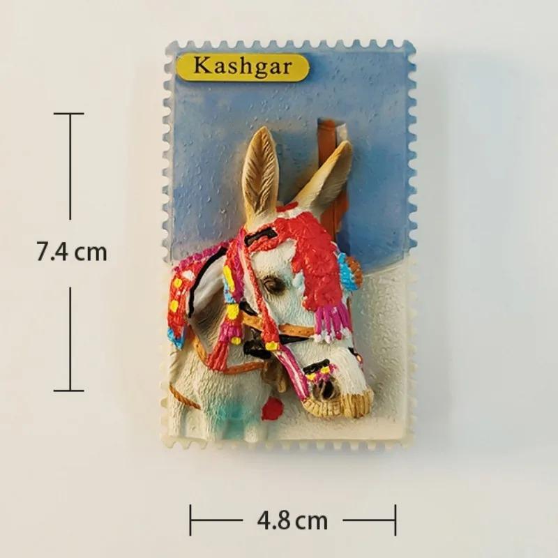 

China Xinjiang Fridge Stickers Kashgar Travelling Souvenirs Donkey Fridge Magnets Home Decoration Wedding Gifts
