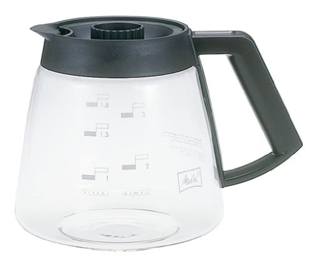 Melitta Coffee Server for Coffee Machines and 14 M-150P M-151B, Heat-Resistant Glass, 1.8L Capacity, Cups, KA-G M-180