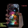 Colorful Lucky Lotus Flash Flower Phone Case For iPhone 13 Case 16 Pro Max 16e 15 11 14 13 12 XR LED Shine Carcasa Glass Cover