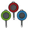 Foldable Silicone Colander Fruit Vegetable Washing Basket Strainer with Handle Strainer Collapsible Drainer Kitchen Tools