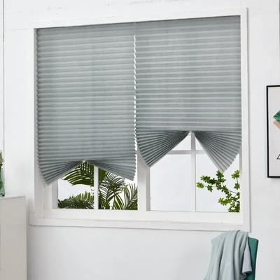 Stores plissés simples pour fenêtres, stores semi-ombragés auto-adhésifs non tissés, rideaux pour salon, chambre à coucher, salle de bain, décorations pour la maison