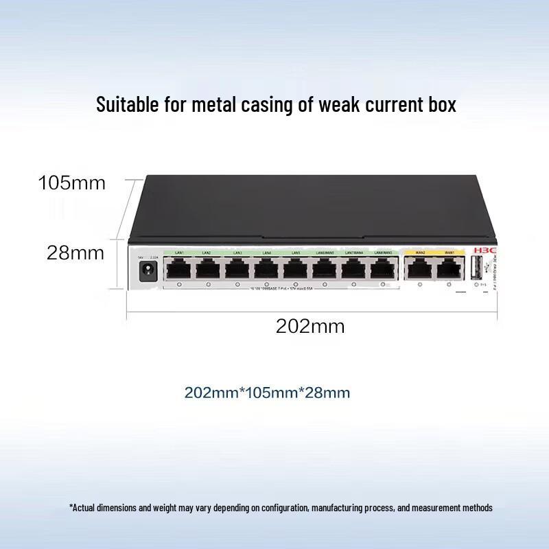 H3C 8-Port PoE Enterprise Router & AC Controller