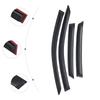 Fit 2019-23 Volkswagen Jetta Rain Deflectors, 4pcs Set Dark Smoke Tint, Easy-Install Window Visors for Enhanced Driving Comfort