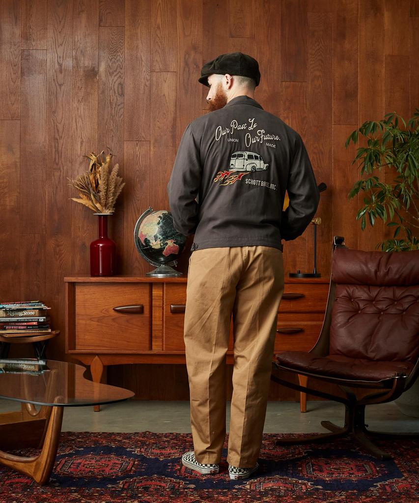 VIETNAM JACKET OUR FEATHER IS OUR PAST Vietnam Jacket Our Feather is Our Past M 410 Charcoal [Schott] [Schott] Men's 782-4252007