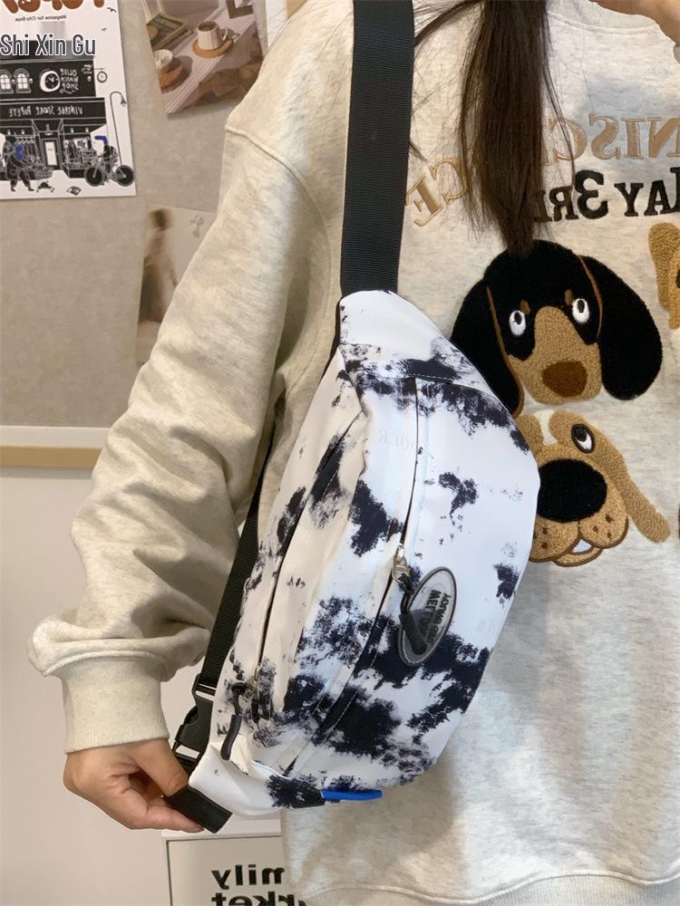 Women's Tie-Dye One-Shoulder Bag: Trendy, Versatile, Summer Waist & Cycling Bag