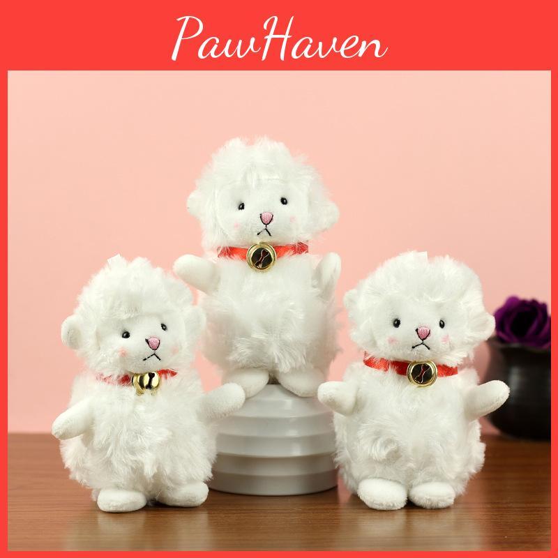 Lovely Bell Sheep Plush Keychain Unique Lamb Figure Cute Keyring For Girls Fashionable