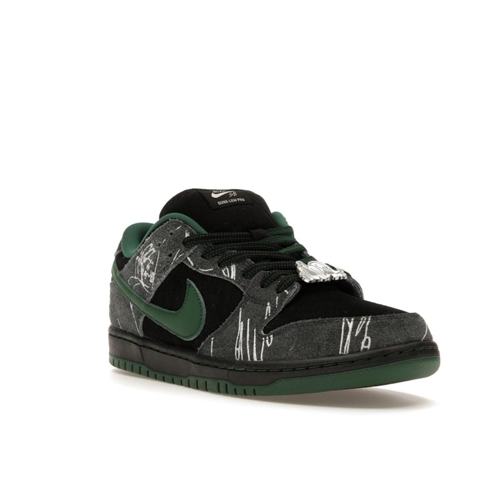 Nike THERE Skateboards X Dunk Low SB Ultra Humanized Unisex Sneakers Black Gorge-Green Summit-White HF7743-001