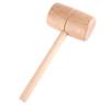 Wooden Mallet Round Head Lightweight Solid Beech Wood Hammer for Woodworking DIY Projects