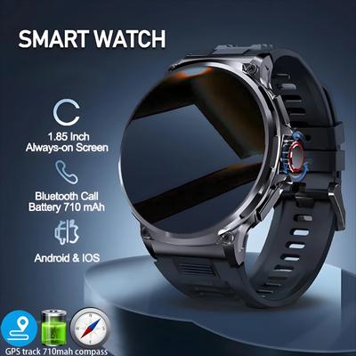 Yeni 1.85 inç Ultra HD Akıllı Saat GPS Takip Bluetooth Çağrı 710 Mah Büyük Pil Spor Fitness